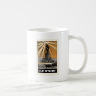 Caneca De Café Para a causa da liberdade recrute no marinho
