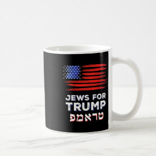 Caneca De Café Para a Eleição Judaica de Israel Hebraica Trump 20