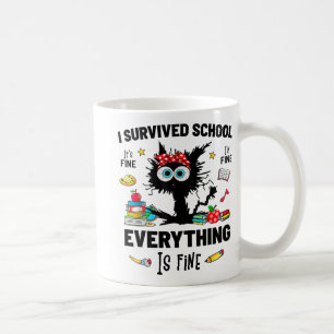 Caneca De Café Para a escola feliz primeiro dia de escola é ótimo