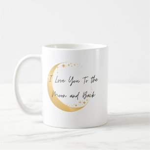 Caneca De Café Para a Lua e para trás