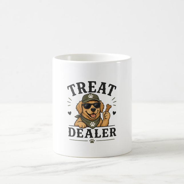 Caneca de Café para Amante de Cachorro Engraçado (Centro)