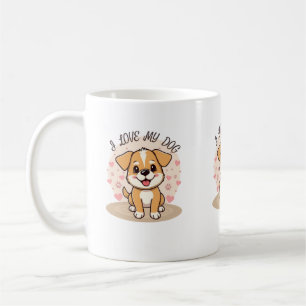 Caneca de Café para Amante de Cachorro Fofo com Co