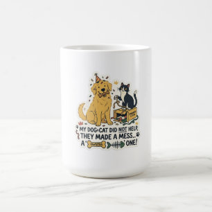 Caneca de Café para Amantes de Animais com Cachorr