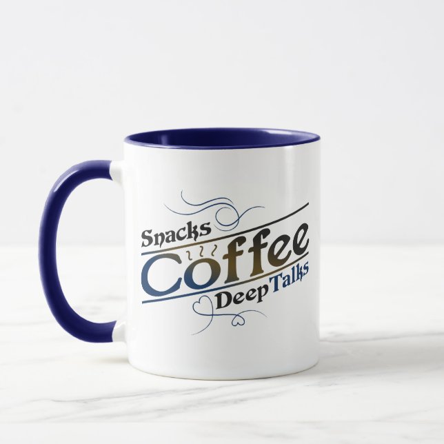 Caneca de Café para Amantes de Café com Conversas  (Esquerda)