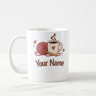 Caneca de Café para Amantes de Crochê