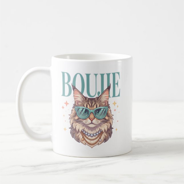 Caneca de Café para Amantes de Gatos Engraçados  (Esquerda)