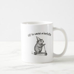 Caneca De Café Para Causar Uma Confusão Divertido Patinete de Ham