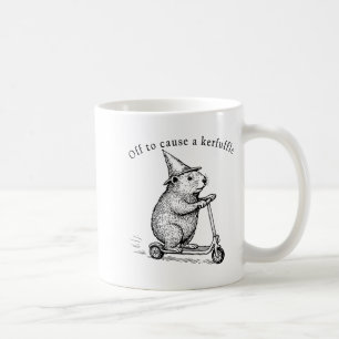 Caneca De Café Para Causar uma Confusão, Patinete Divertido de Gr