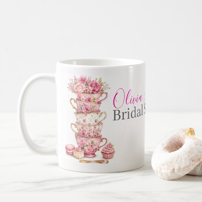 Caneca de Café para Chá de Noiva (Com Donut)