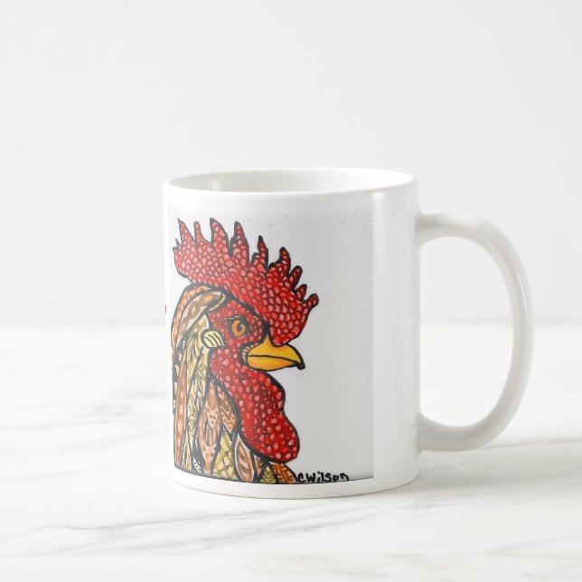 Caneca De Café Para cima com as galinhas (Direita)