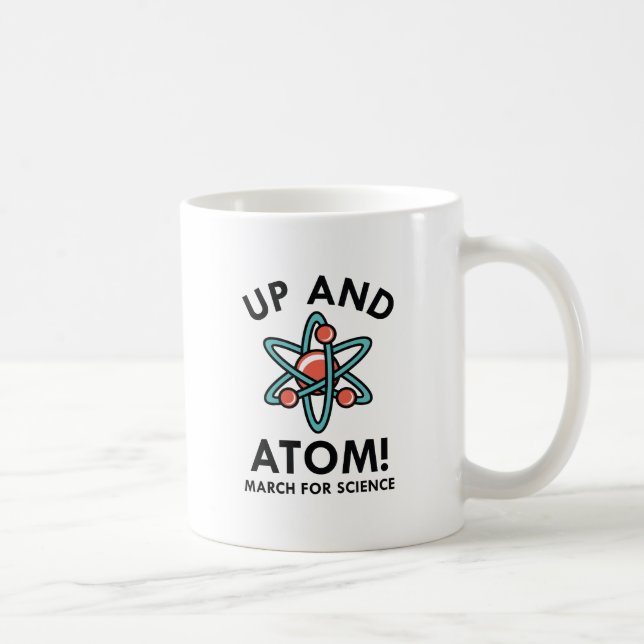 Caneca De Café Para Cima E Atom! (Direita)