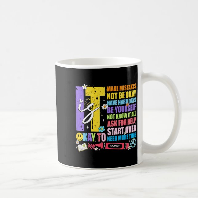 Caneca De Café Para cometer erros uma garota com colapso mental (Direita)