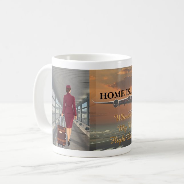Caneca de Café para Comissário de Bordo e Tripulaç (Frente Esquerda)