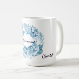 Caneca de Café para Damas de Honra com Coroa de Mo