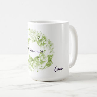 Caneca de Café para Damas de Honra com Coroa Monoc