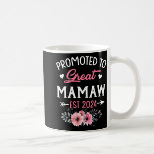 Caneca De Café Para Excelente Mamaw Est 2024 Flor