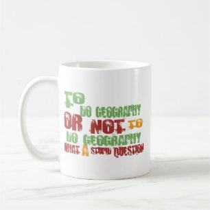 Caneca De Café Para fazer a geografia