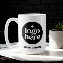 Caneca de Café para Funcionários com Logotipo de M