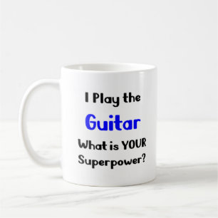 caneca de café para guitarrista