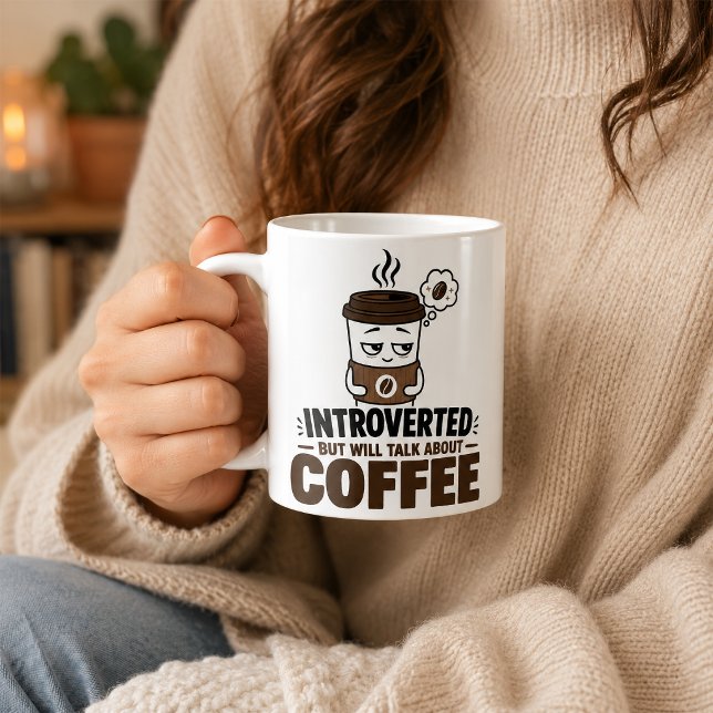 Caneca de Café para Introvertido Engraçado Present (Criador carregado)