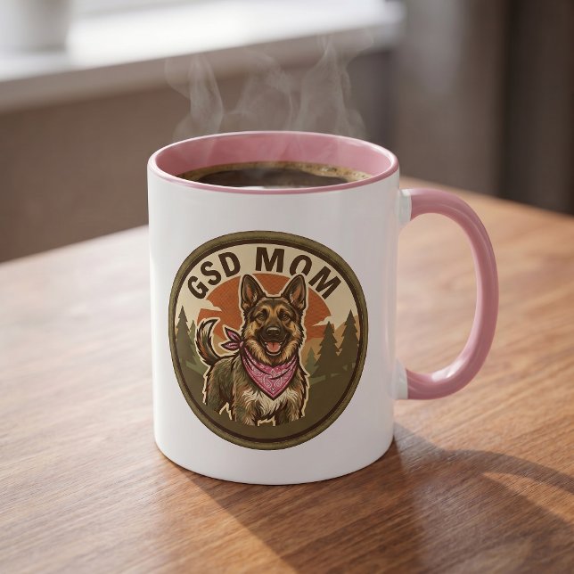 Caneca de Café para Mãe de Pastor Alemão | Present (Criador carregado)