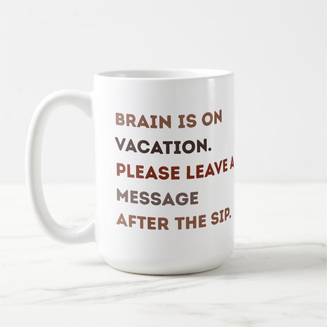 Caneca de café para Manhãs Cansadas-Quebras Mentai (Esquerda)