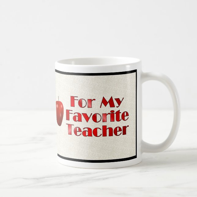 Caneca De Café Para meu professor favorito (Direita)