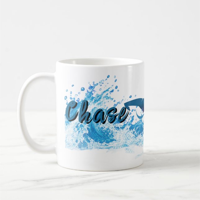 Caneca de café para nadadores Atletas e Treinadore (Esquerda)