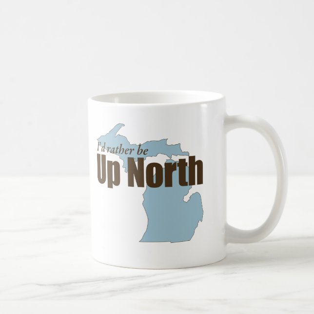 Caneca De Café Para norte - Michigan (Direita)