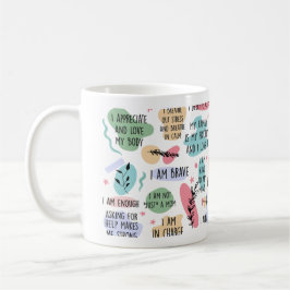 Caneca De Café Para o Dia de as mães de Afirmações Diárias da Min