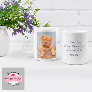 Caneca De Café Para o melhor cachorro que a mãe já personalizou o