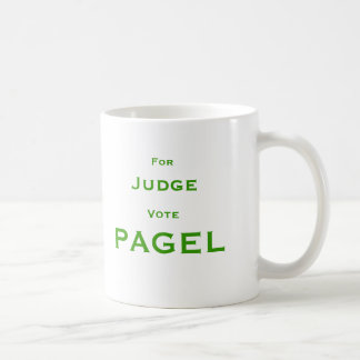 Caneca De Café Para o voto Pagel do juiz