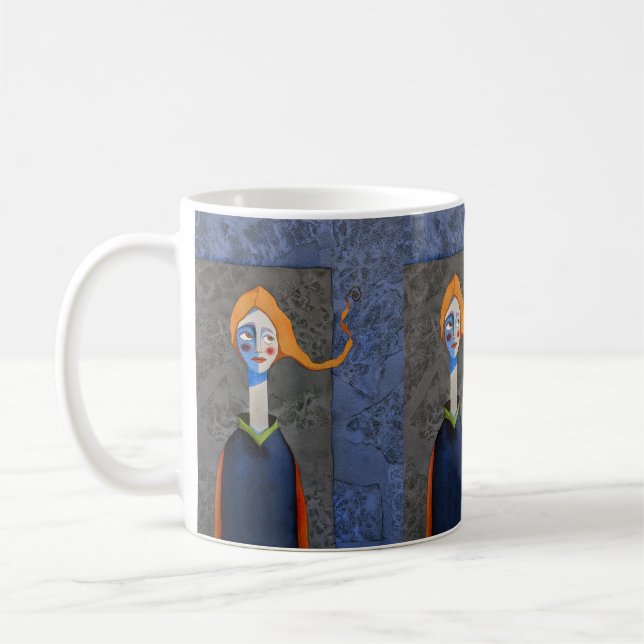 Caneca De Café "Para onde ir a partir daqui? (2)" (Esquerda)