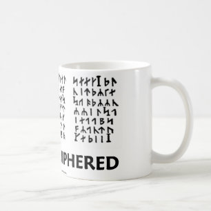 Caneca De Café Para para ser decifrado (criptograma Runic de