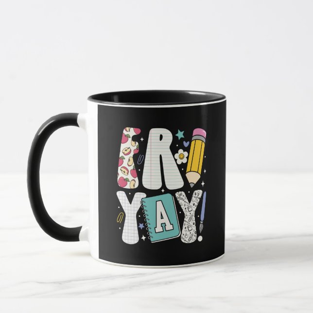 Caneca de Café para Professores e Estudantes com E (Esquerda)