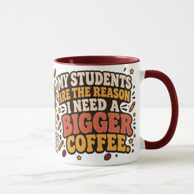 Caneca de Café para Professores Meus Alunos Precis (Direita)