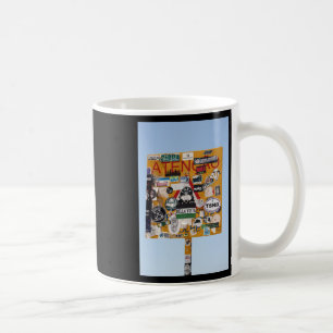 Caneca De Café Para Sua Atenção Faro Vertical Sticker