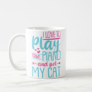 Caneca De Café Para Tocador de Piano