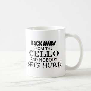 Caneca De Café Para trás longe do violoncelo