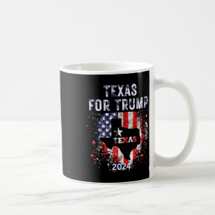 Caneca De Café Para Trump 2024 American Flag - Vintage