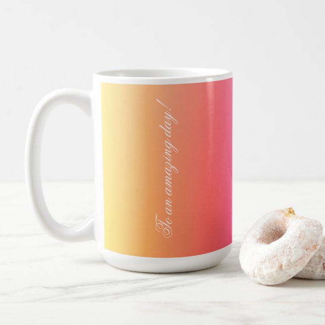 Caneca De Café Para Um Dia Incrível (Com Donut)