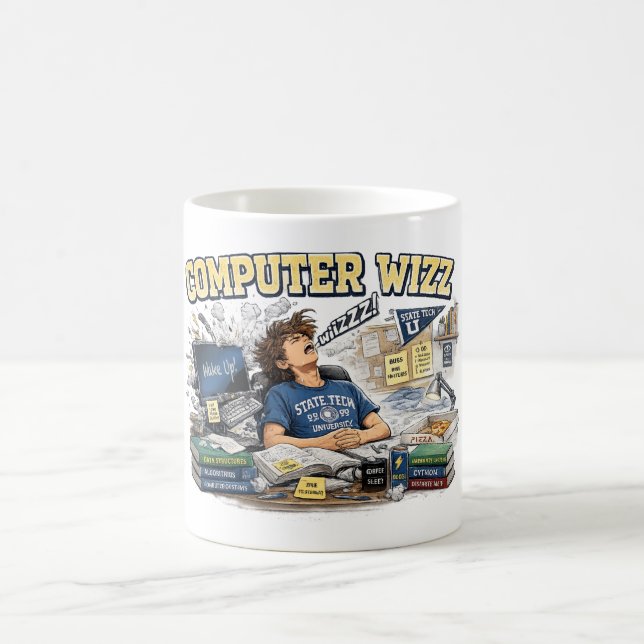 Caneca de café para um estudante universitário (Centro)