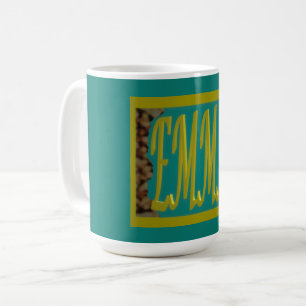 CANECA DE CAFÉ PARA UMA GAROTA CHAMADA EMMA MARINE BLUE PEBBLBLBL