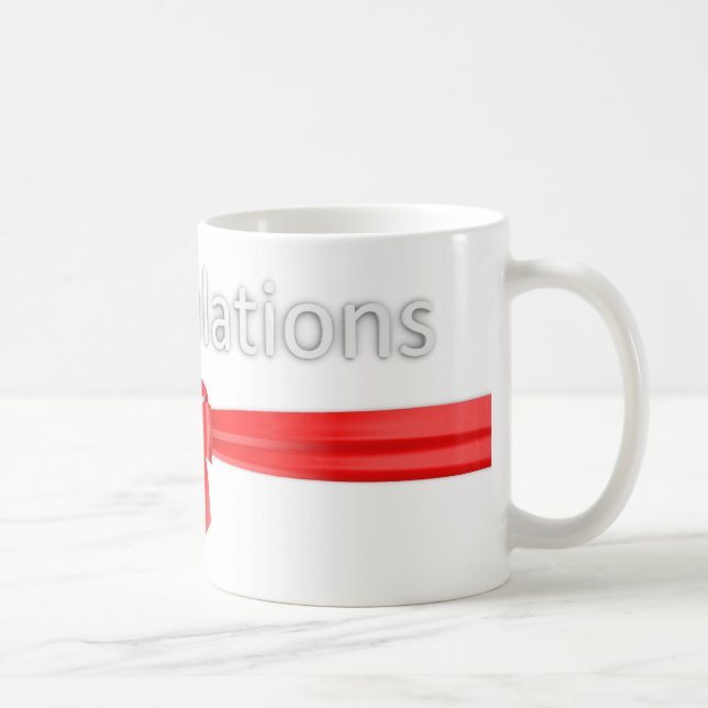 Caneca De Café parabéns (Direita)