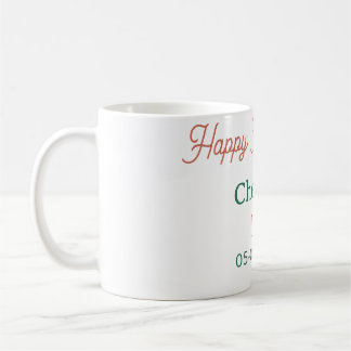 Caneca De Café Parabéns 40 feliz aniversário laranja verde nome d
