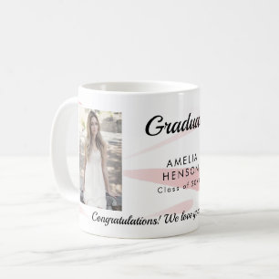 Caneca De Café Parabéns cor de água rosa Formando 2 Foto