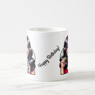 Caneca De Café Parabéns, Dama de Presente com Torção Humorística