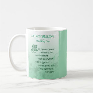 Caneca De Café Parabéns de Bênção de Casamento Irlandês