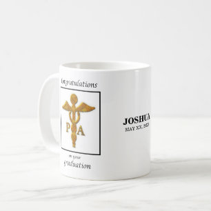 Caneca De Café Parabéns de Graduação Assistente Médico