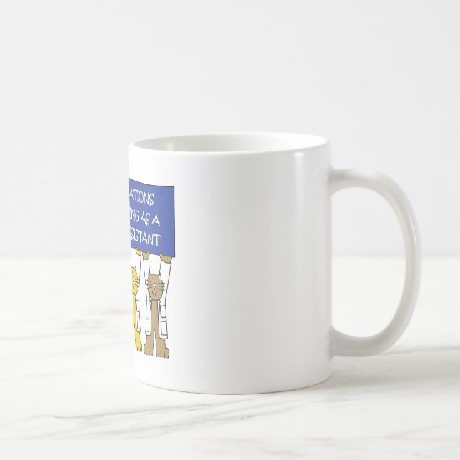 Caneca De Café Parabéns de Graduação Assistente Médico (Direita)